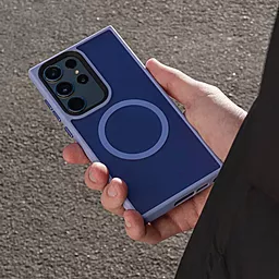 Чехол Wave Matte Insane Case with MagSafe для Samsung Galaxy S23 Ultra Midnight Blue - миниатюра 5
