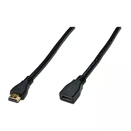 Видеокабель Digitus ASSMANN HDMI High speed + Ethernet (AM/AF) 3.0m, (AK-330201-030-S) Black