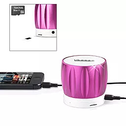 Колонки акустические Yoobao Bluetooth Mini Speaker YBL-202 Pink - миниатюра 3