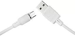 Кабель USB XO NB187 Magnetic micro USB Cable White