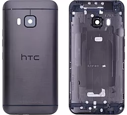 Задняя крышка корпуса HTC One M9 со стеклом камеры Gunmetal Grey