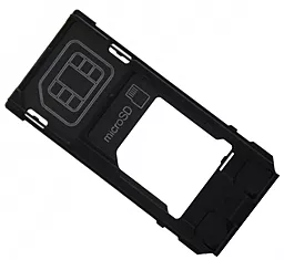 Слот (лоток) SIM-карти Sony Xperia X Compact F5321 без заглушки Black