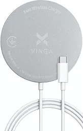 Беспроводное (индукционное) зарядное устройство Vinga Magnetic Wireless Charger 10W White (VCHAMS) - миниатюра 2