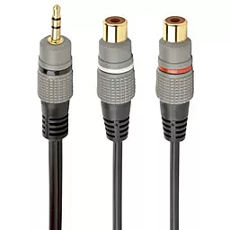 Аудио кабель Cablexpert RCA М/2xF 0.2 м gray (CCAP-RCAM2F-0.2M)