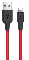 USB Кабель Hoco X21 Plus Silicone Lightning Cable Black/Red