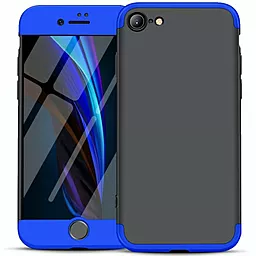 Чехол 1TOUCH GKK LikGus 360 градусов (opp) для Apple iPhone SE (2020) Черный / Синий