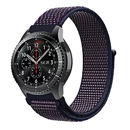Змінний ремінець для розумного годинника Nylon Style для Xiaomi iMi KW66/Mi Watch Color/Haylou LS01/LS02/Haylou Smart Watch Solar LS05 (705883) Deep Blue