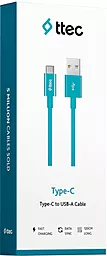 Кабель USB Ttec 12W 2.4A 1.2M USB Type-C Cable Turquoise (2DK12TZ) - миниатюра 3