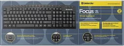 Клавиатура Defender Focus HB-470 RU (45470) Black - миниатюра 2