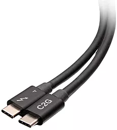 Кабель USB PD C2G 100W 8K 60Hz Thunderbolt 4 0.8M USB Type-C - Type-C Cable Black (C2G28886) - миниатюра 3