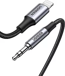 Аудио кабель Ugreen US315 MFI Aux mini Jack 3.5 mm - Lightning M/M Cable 1 м black