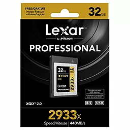 Карта памяти Lexar 32GB 2933X Professional (LXQD32GCRBEU2933) - миниатюра 2