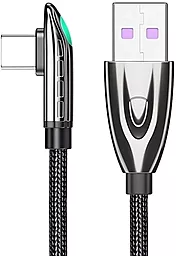 Кабель USB Essager Bullet Train 66w 6a 0.5m USB Type-C cable black (EXCT-FXHB01)