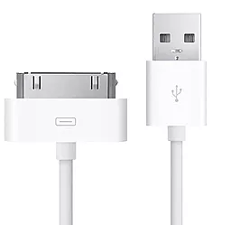 Сетевое зарядное устройство Apple Mini Charger + Dock USB Cable iPhone 3/3G/4/4S White - миниатюра 2