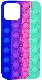 Чехол 1TOUCH 3D Silicone Pop it Blue для Apple iPhone 12 Pro Max Ultra Violet/Spearmint