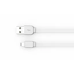 Кабель USB LDNio Lightning flat 2.1A White (XS-07A) - миниатюра 2