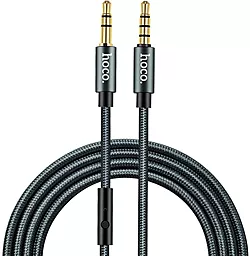 Аудио кабель, с микрофоном Hoco UPA04 AUX mini Jack 3.5mm M/M Cable 1 м black