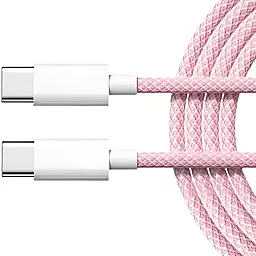 Кабель USB PD EasyLife 60w USB Type-C - Type-C cable pink - миниатюра 4
