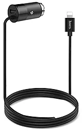 Автомобільний зарядний пристрій Hoco Sure Z17 3.1А + Lightning Cable Black