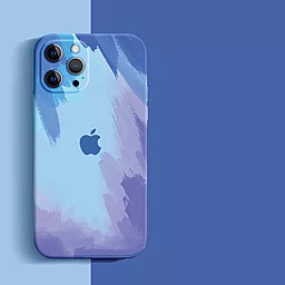 Чехол Watercolor Case Apple iPhone 12 Pro Max Blue - миниатюра 2