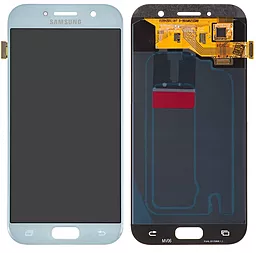 Дисплей Samsung Galaxy A5 A520 2017 з тачскріном, (OLED), Blue
