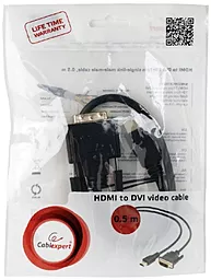Відеокабель Cablexpert HDMI > DVI-D V1.3/19-пин, 0.5m (CC-HDMI-DVI-0.5M) - мініатюра 5