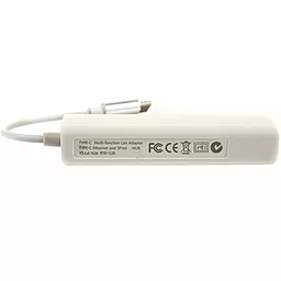 Мультипортовый USB Type-C хаб (концентратор) PowerPlant USB 3.1 Type-C to 3 port USB 2.0 + Ethernet (CA910397) - миниатюра 3