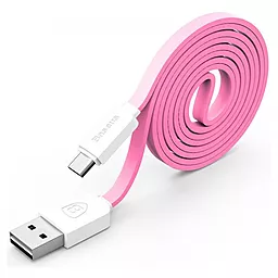 Кабель USB Baseus micro USB Data Cable Pink / White - миниатюра 2