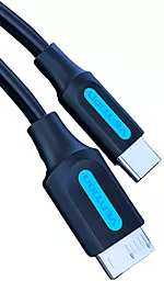 Кабель USB Vention USB Type-C - micro USB 3.0 Cable Black (CQABF) - миниатюра 2