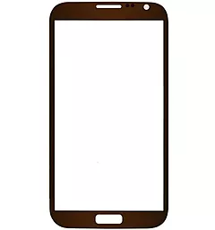 Корпусное стекло дисплея Samsung Galaxy Note 2 N7100 Coffee