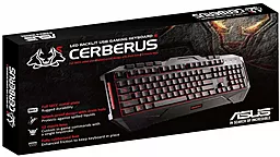 Клавіатура Asus Cerberus USB (90YH00R1-B2QA00) Black - мініатюра 4