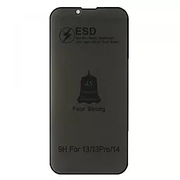 Защитное стекло ESD PRIVACY GLASS для Apple iPhone 14  Black (без упаковки)