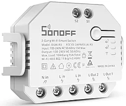 Смарт-переключатель Sonoff Wi-Fi с двойным реле и измерением мощности (DUALR3)
