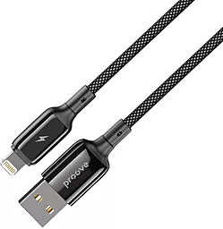 Кабель USB Proove Dense Metal 12W 2.4A Lightning Cable Black - миниатюра 2