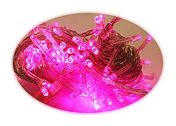 Гирлянда Ledwide Гирлянда светодиодная, 100 led, 8 метров розовая