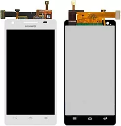 Дисплей Huawei Honor 3 (HN3-U00) с тачскрином, White