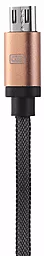 USB Кабель Earldom Universal Lightning/micro/micro Combo Cable 3in1 Gold (ET-877) - мініатюра 3