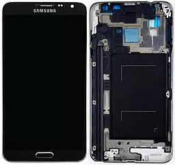 Дисплей Samsung Galaxy Note 3 Neo N750 с тачскрином и рамкой, Black