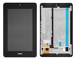Дисплей для планшету Acer Iconia One 7 B1-730HD + Touchscreen with frame Black