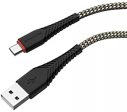 Кабель USB Borofone BX25 Powerful micro USB Cable Black - миниатюра 2