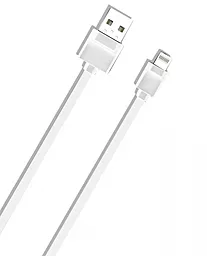 Кабель USB LDNio Lightning flat 2.1A White (LS10)