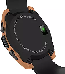 Смарт-часы SmartWatch NO.1 G5 Gold with Black strap - миниатюра 5