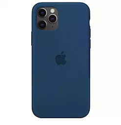 Чехол Silicone Case Full для Apple iPhone 11 Pro Blue Cobalt