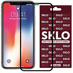 Защитное стекло SKLO 3D Full Glue Apple iPhone X, iPhone XS, iPhone 11 Pro Black