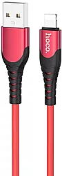 Кабель USB Hoco U80 Cool Silicone Lightning Cable Red