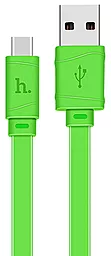 Кабель USB Hoco X5 Bamboo USB Type-C Cable Green