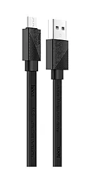 Кабель USB Hoco U34 Ling Ying micro USB Cable Black
