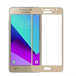 Защитное стекло 1TOUCH Full Glue Samsung J200 Galaxy J2 2015 Gold