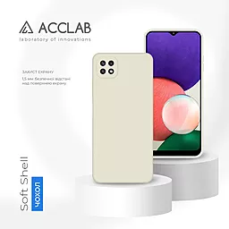 Чехол ACCLAB SoftShell для Samsung Galaxy A22 5G White - миниатюра 4