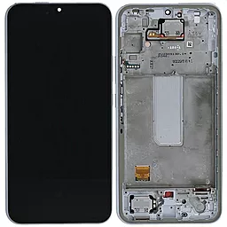 Дисплей Samsung Galaxy A34 A346 5G с тачскрином и рамкой, оригинал, Silver